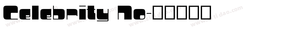 Celebrity No字体转换